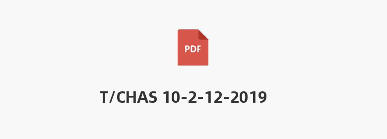 T/CHAS 10-2-12-2019